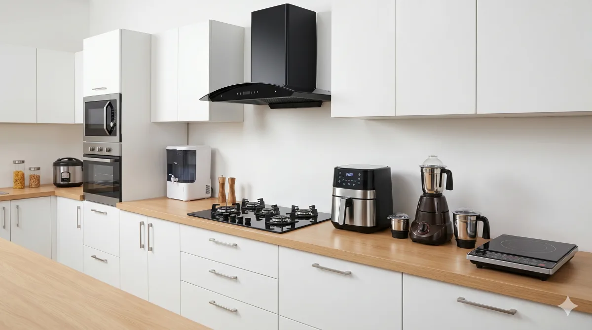 Chimneys, hobs, induction cooktops and microwaves from Faber, Kutchina, Hindware and Prestige — Fairdeal Kolkata